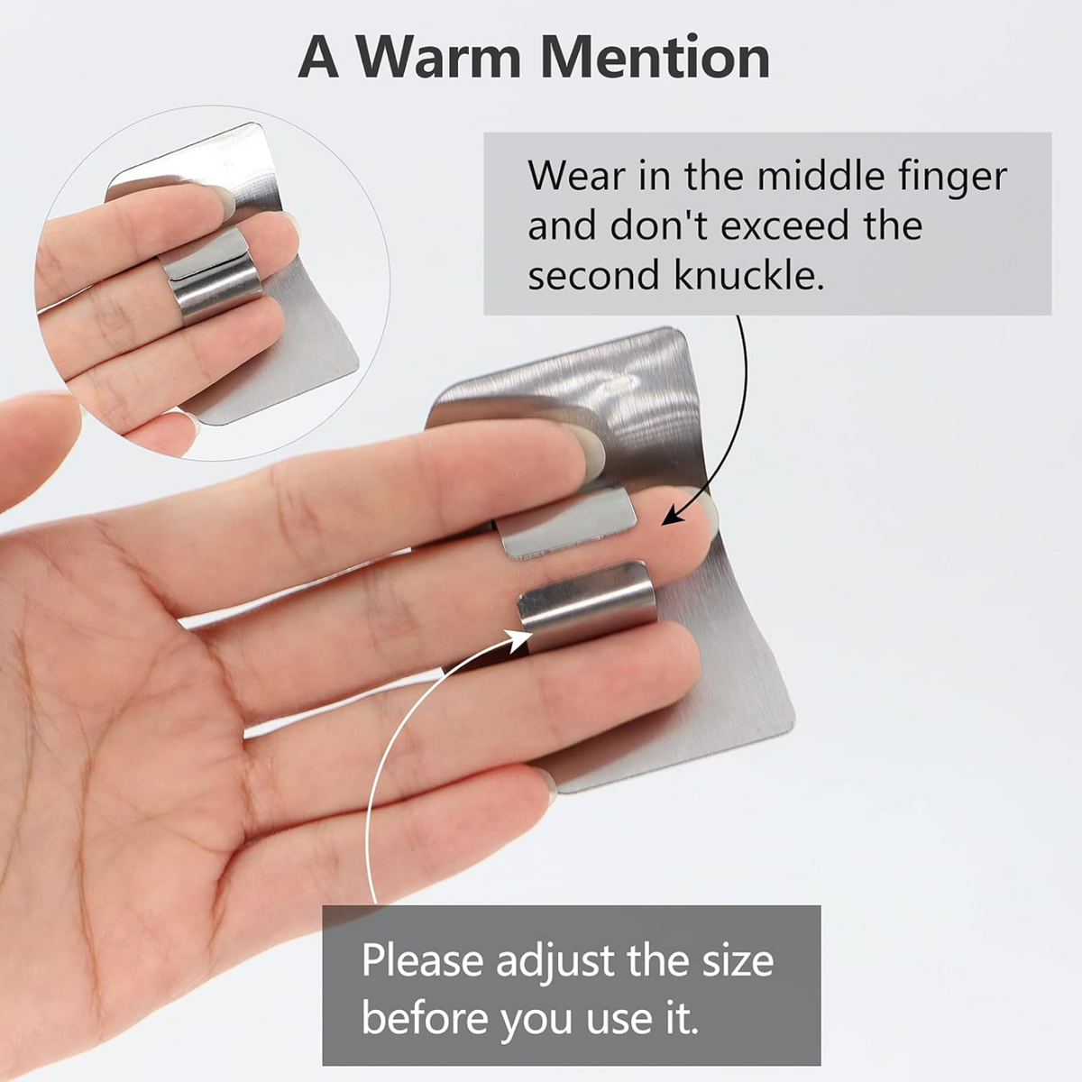 Stainless Steel Finger Guard
