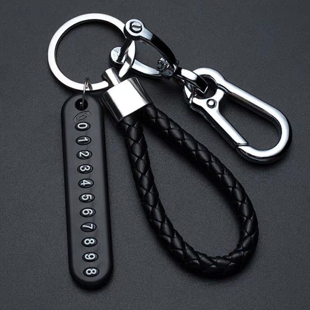 Keychain with Phone Number