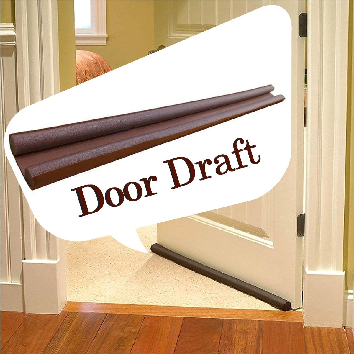 Twin Door Draft Stopper Guard