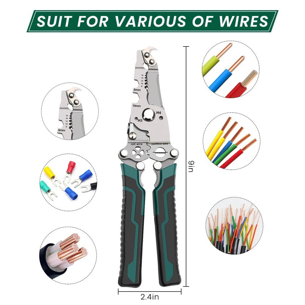 Folding Wire Stripper & Cutter Multi Tool