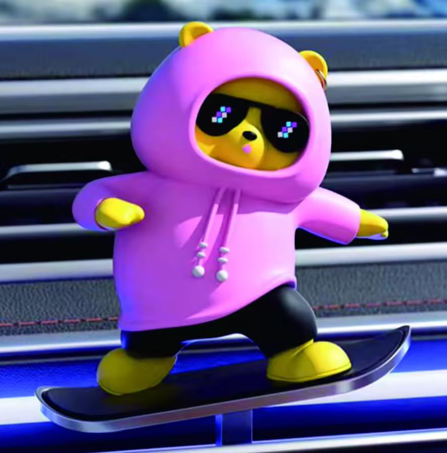 Sliding Bear Car Dashboard Decoration