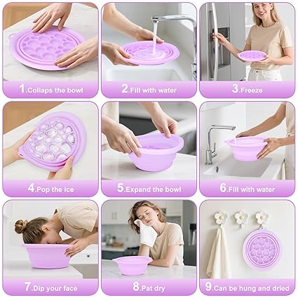 Silicone Ice Face Bath Bowl