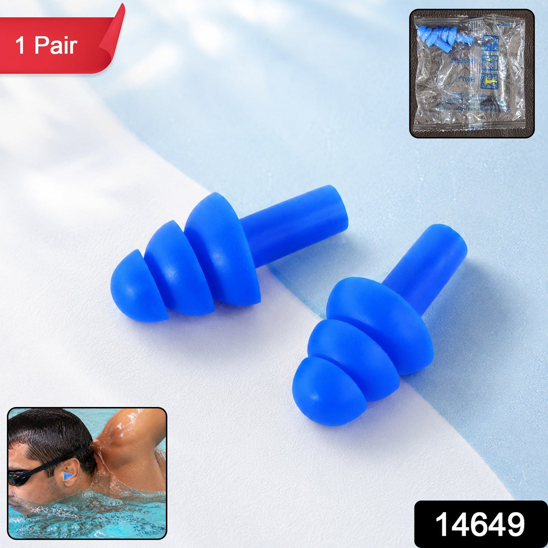 Swimming Ear Plugs (2 Pcs)