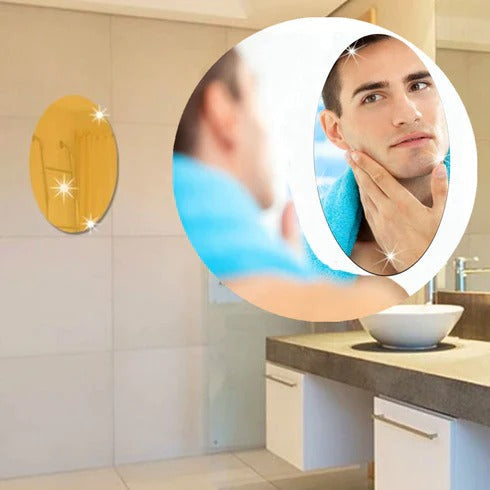 Oval Wall Mirror Sticker