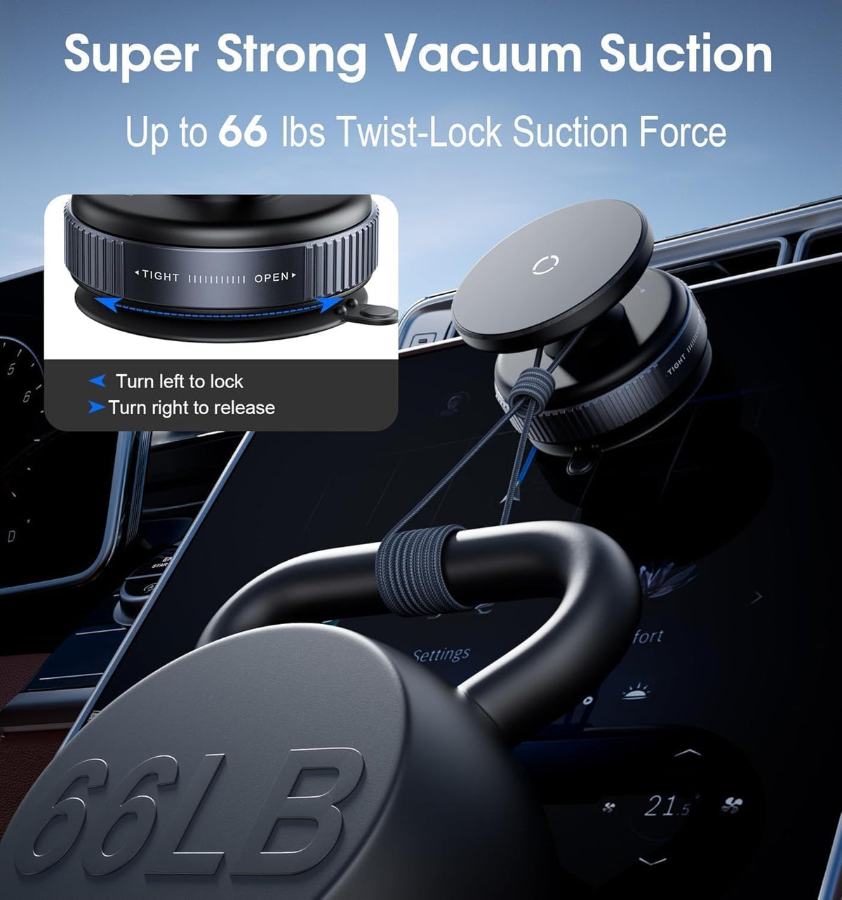 Vacuum Suction Phone Holder