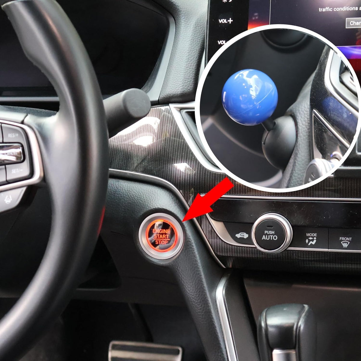 Car Push Start Button Cover