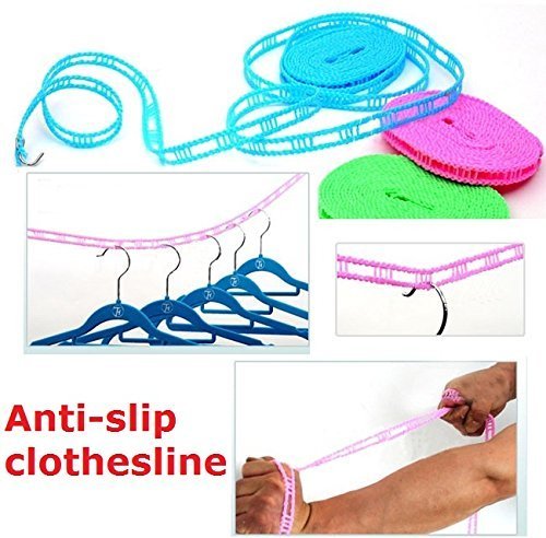 Cloth Line Rope with Hook (5 Mtr)