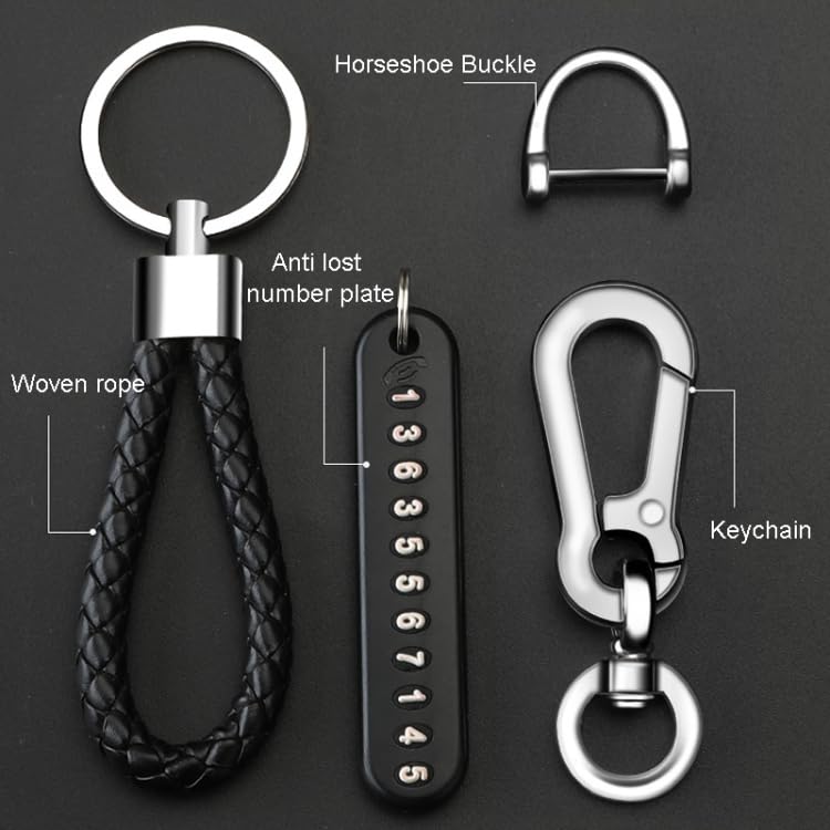 Keychain with Phone Number
