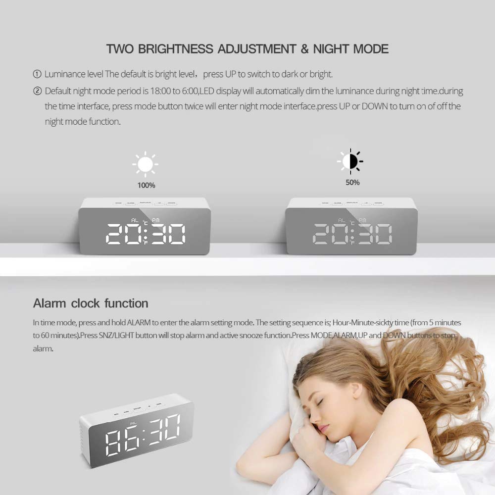 Mirror Wall Clock