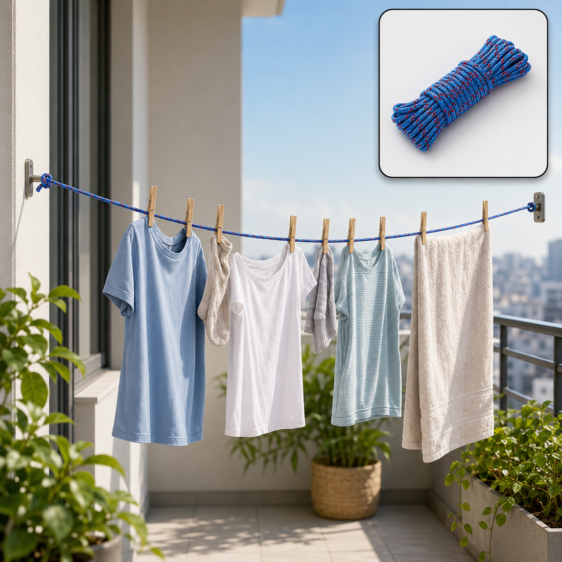 Nylon Cloth Rope (15 Mtr)