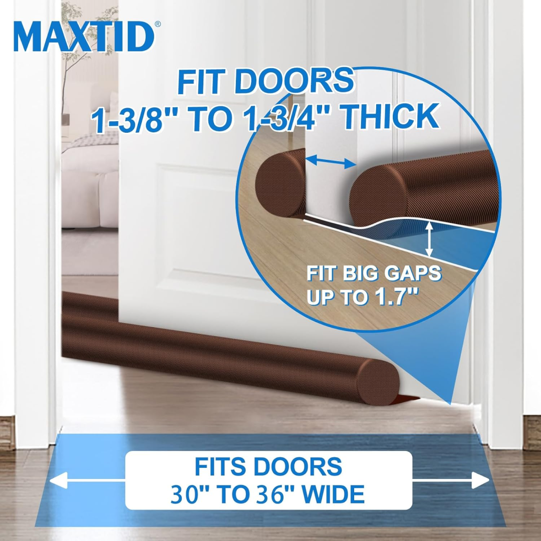 Twin Door Draft Stopper Guard