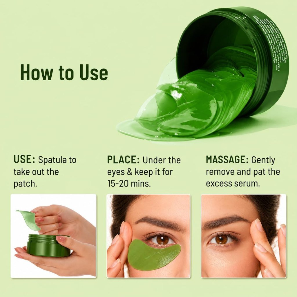 Green Under Eye Patches