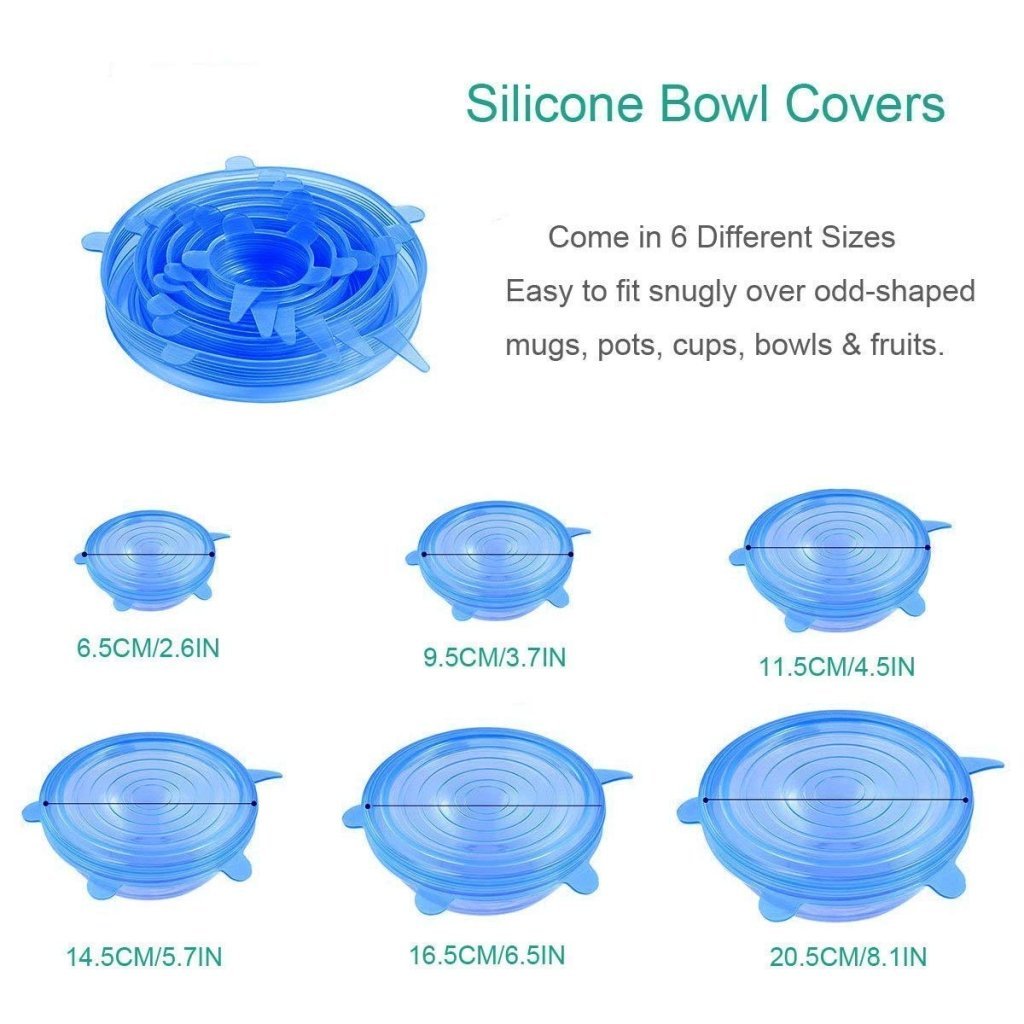 Silicone Stretch Lids (12 Pcs)