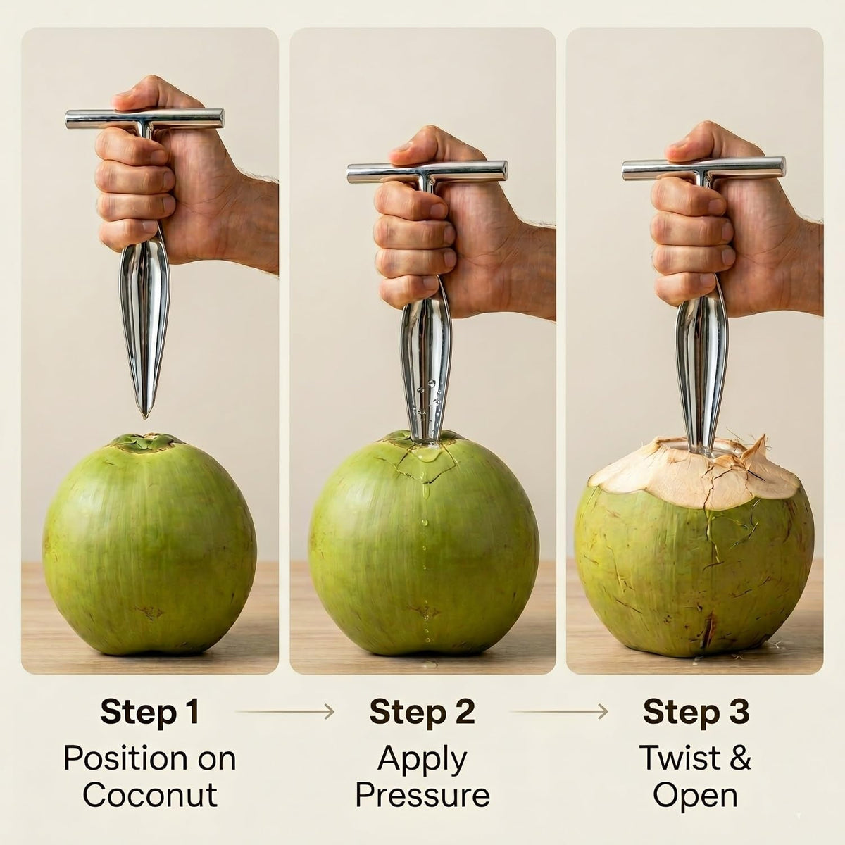 Coconut Opener (T Shape)