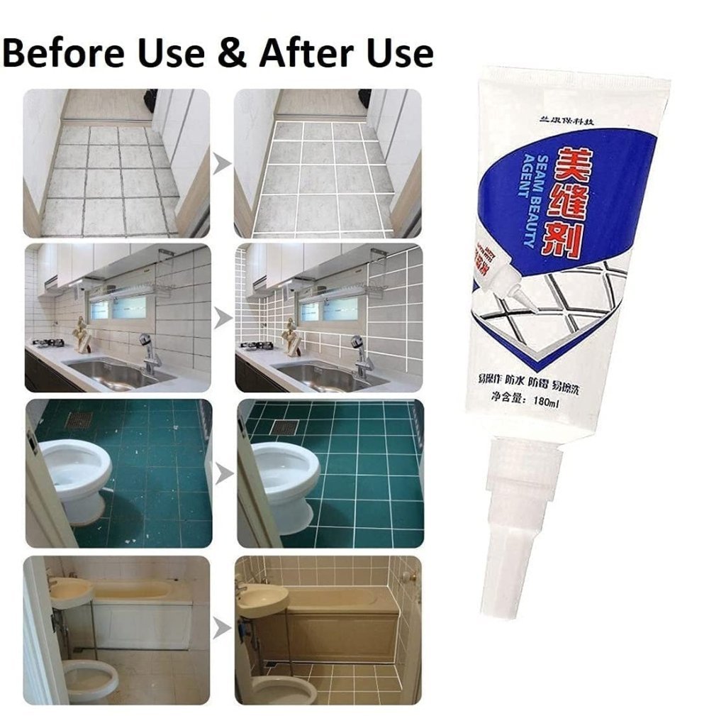 Waterproof Tile Gap Filler & Grout Repair Sealant (180 ml)