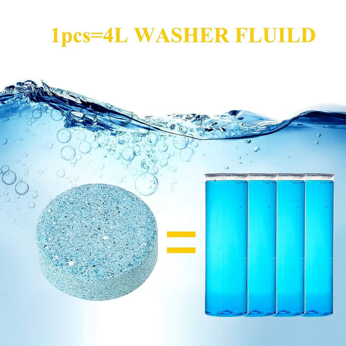 Effervescent Car Windshield Wiper Glass Cleaner Tablets