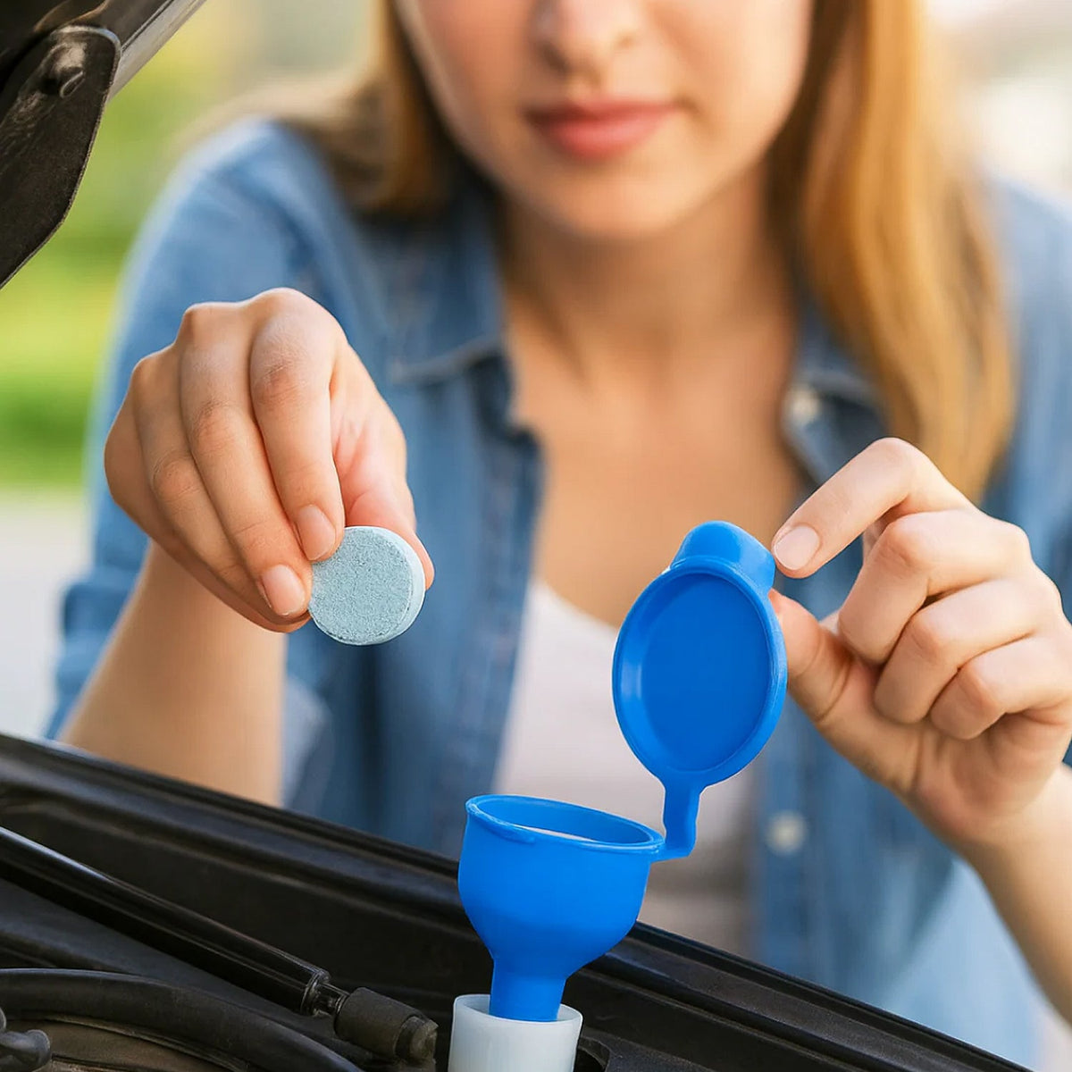 Effervescent Car Windshield Wiper Glass Cleaner Tablets